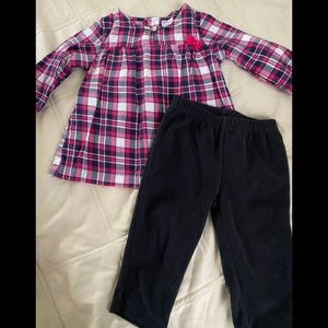 Carter’s- Baby Girl Two Piece Set- Size 9 mo.